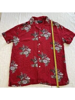 Pacsun Floral Button-down Short-sleeve Shirt Mens Size Medium